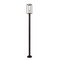 Z-Lite Dunbroch 1 Light Outdoor Post Mounted Fixture, Deep Bronze + Outdoor Brass & Clear 584PHMR-567P-DBZ - alternate 2